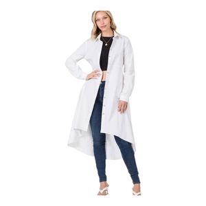 🔥New Poplin White High-Low Shirt Dress (Various Sizes)